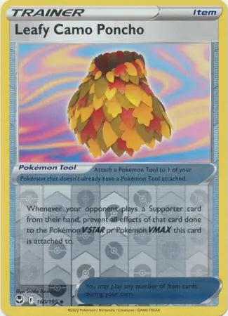 Silver Tempest Leafy Camo Poncho #160/195 reverse holo